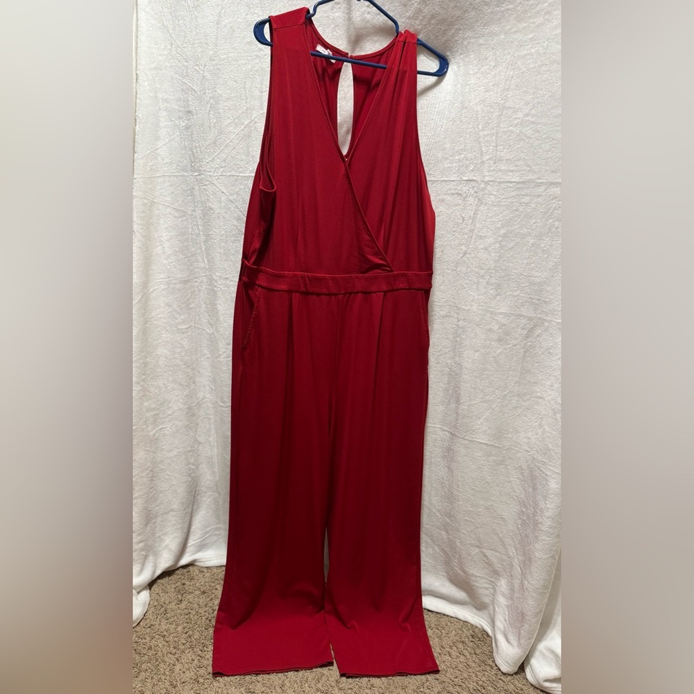 Maurices Deep Red Jumpsuit